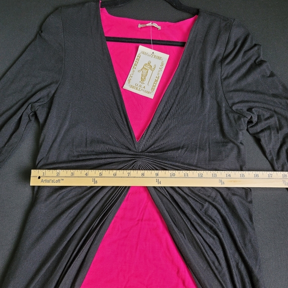 NWT My Tribe black and pink dress Size: L - Picture 6 of 6